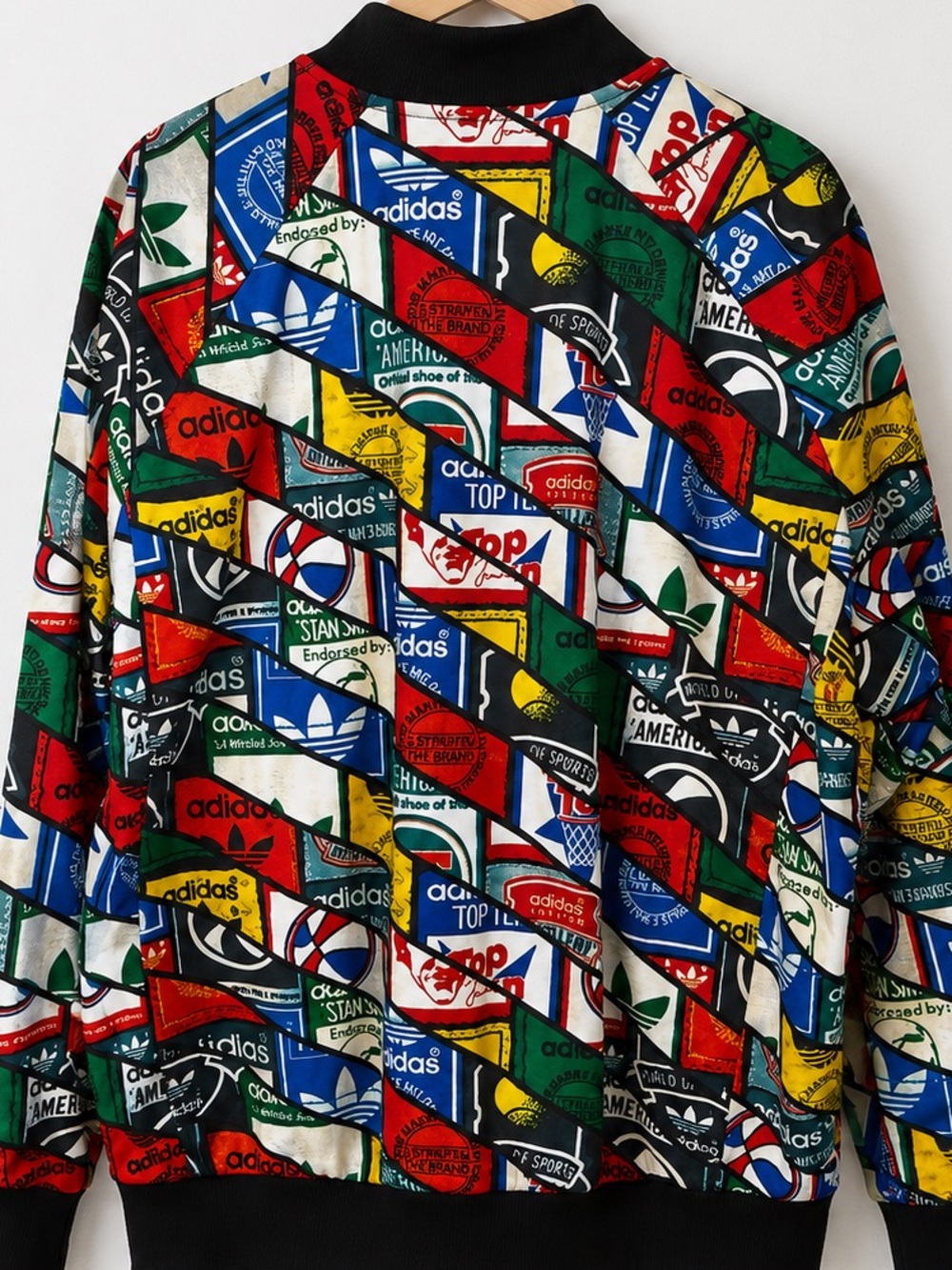 Adidas Originals Superstar "Tongue Labels" Track Jacket - All Over Print 2XL - Picture 3 of 12